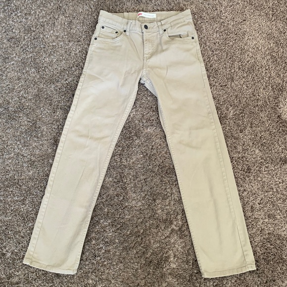 Levi's Other - Levi's 514 Straight Tan Khaki Jeans Sz.16, 28x28 Boy's Pants
